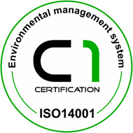 ISO 14001 certificeringslogo - Environmental management system